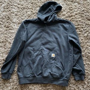 Men’s Charcoal Carhartt hoodie. Hardly worn if at all. Size large.